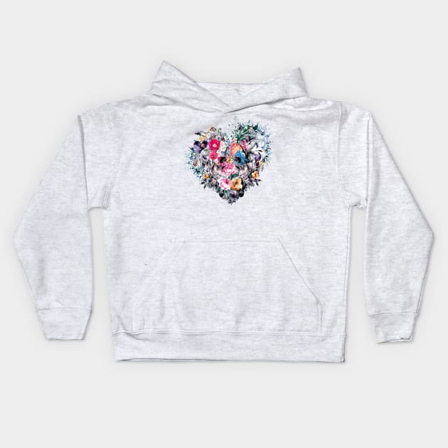 Love Forever Kids Hoodie by rizapeker